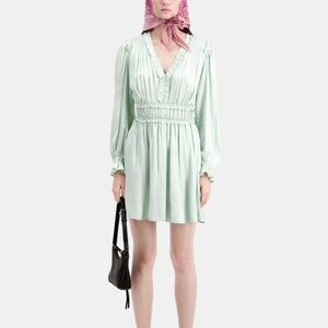The kooples pleated flowy mini dress